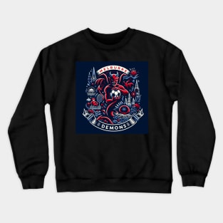 Unleashing the Power: Melbourne Demons in Action Crewneck Sweatshirt